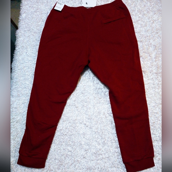 Nike Jogger Sweatpants Men's Maroon NWT - Picture 5 of 7